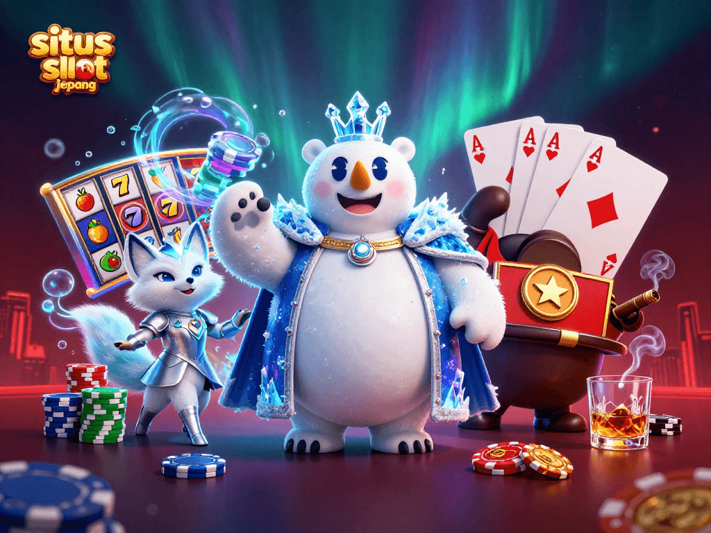Play the exciting situs slot jepang with dynamic slot reels, vibrant symbols, and thrilling casino elements.