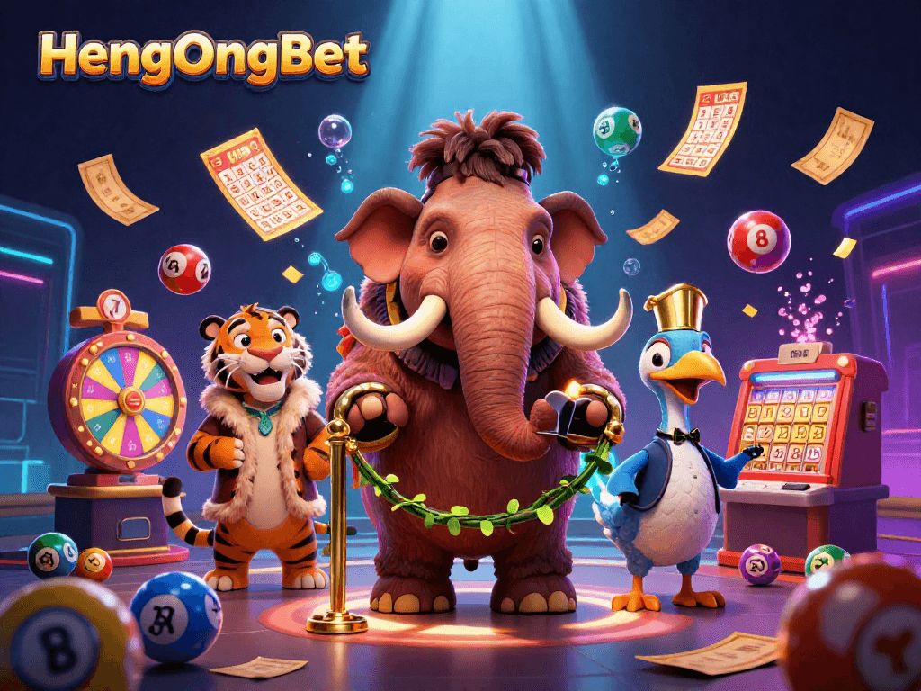 Join the excitement at HengOngBet with a glamorous bouncer, VIP guest, and dynamic casino elements.