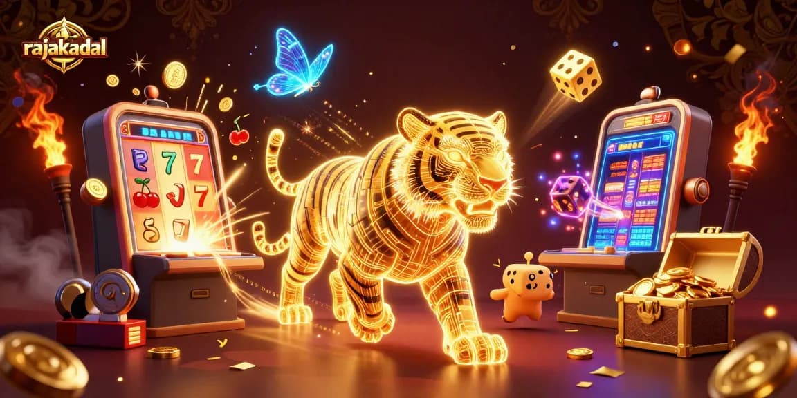 Menangkan jackpot fantastis di rajakadal dengan mesin slot berkilau dan simbol menarik yang bersinar.