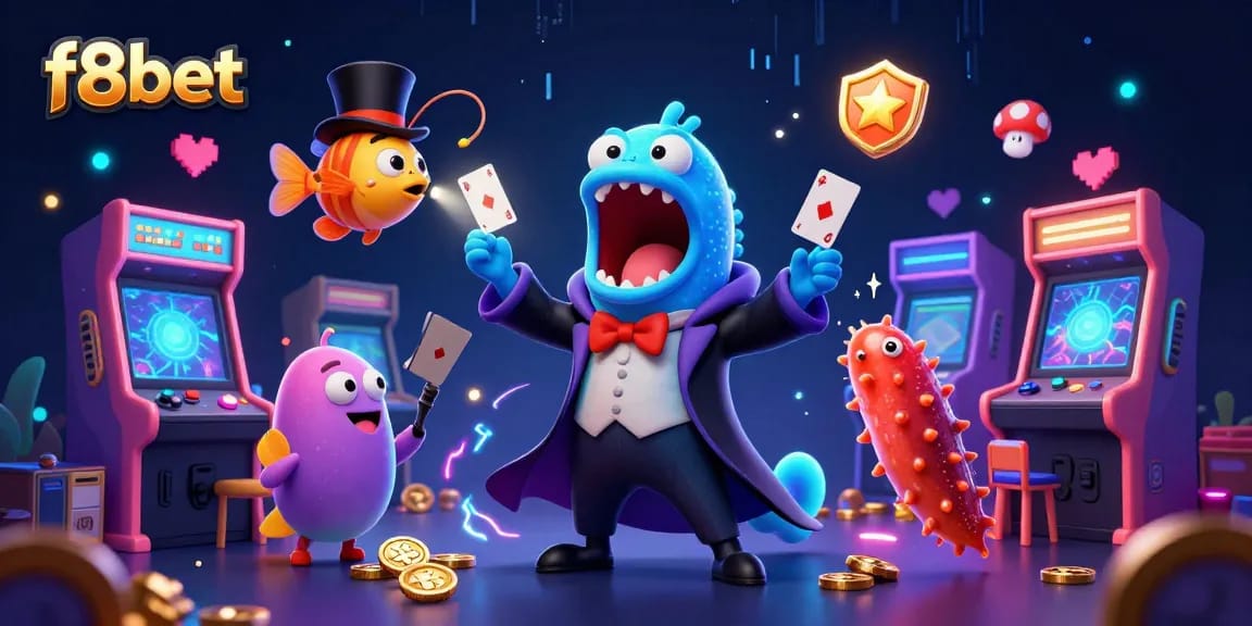 Experience the exciting world of f8bet with a magical underwater casino scene filled with vibrant elements.