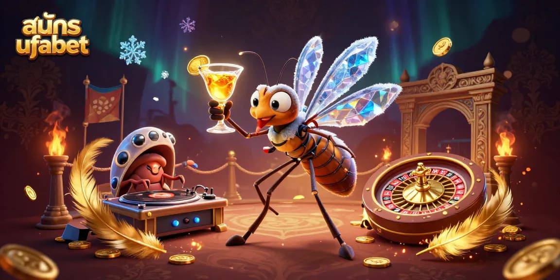 Engage in thrilling gaming adventures as you สมัคร ufabet with a lively casino mascot and dynamic elements.