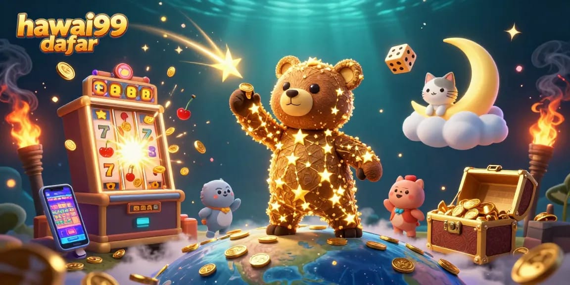 Experience the excitement of hawai99 daftar with vibrant casino-themed digital art and stunning characters.