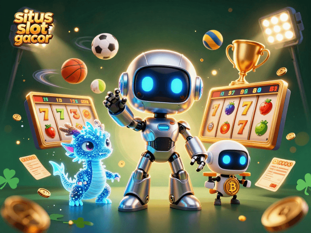 Engage with the situs slot gacor world featuring stunning 3D cartoon characters and dynamic casino elements.