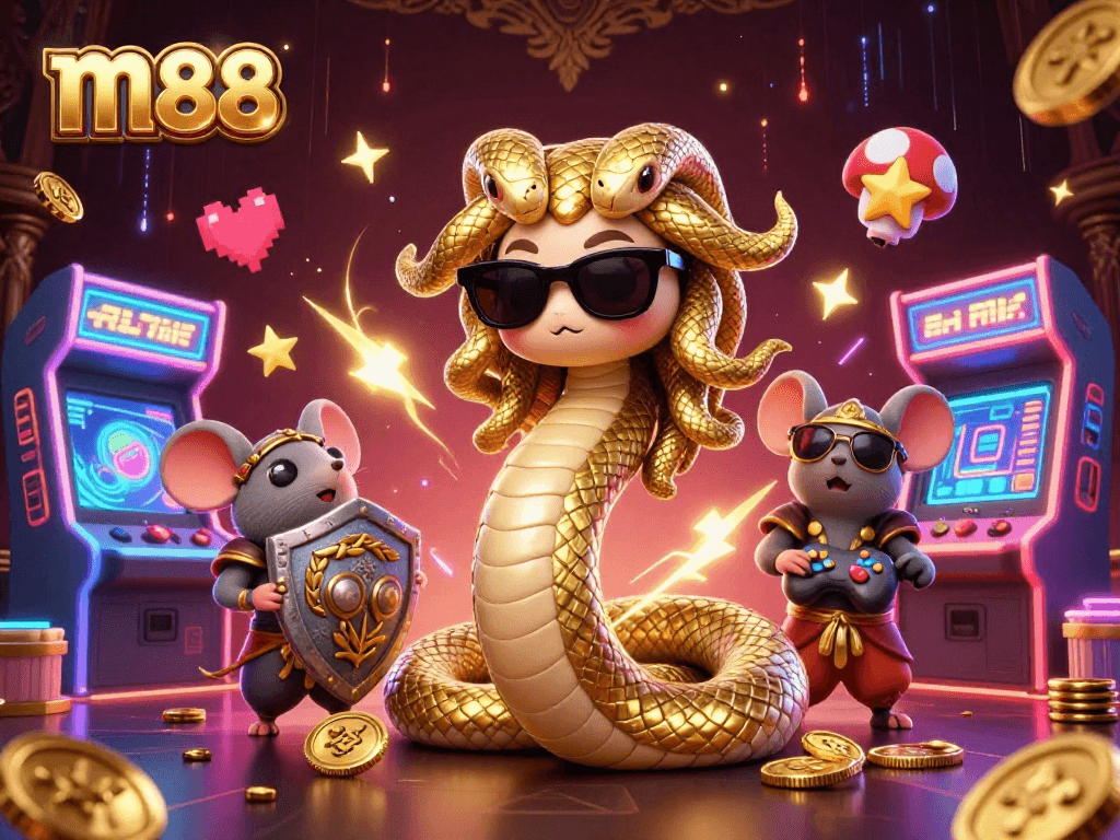เล่น m88 อย่างมีสไตล์ด้วยกราฟิก 3D ที่สนุกสนานแสดงให้เห็นถึง Medusa และนักรบในโลกเกมคาสิโน