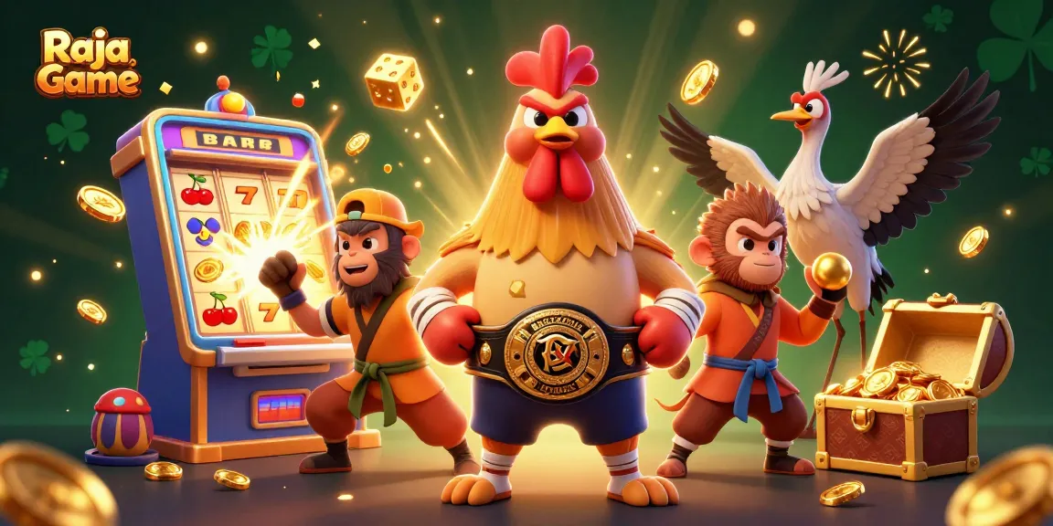 Experience the thrill of Raja Game with dynamic characters and exciting casino elements.