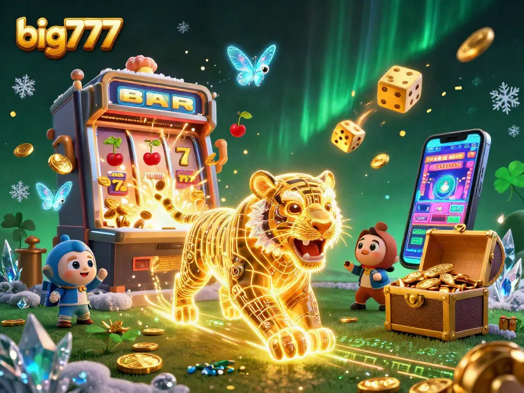Unleash winnings with big777 in a vibrant digital casino, showcasing thrilling game elements and jackpot excitement.