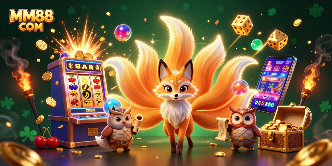 Experience exciting wins at MM88 COM with a vibrant 3D casino scene showcasing a magical atmosphere and thrilling games.
