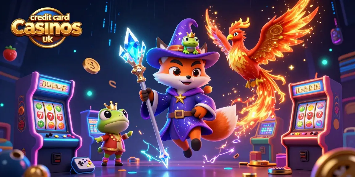 Experience thrilling gameplay at credit card casinos uk with an enchanting wizard fox and majestic phoenix.
