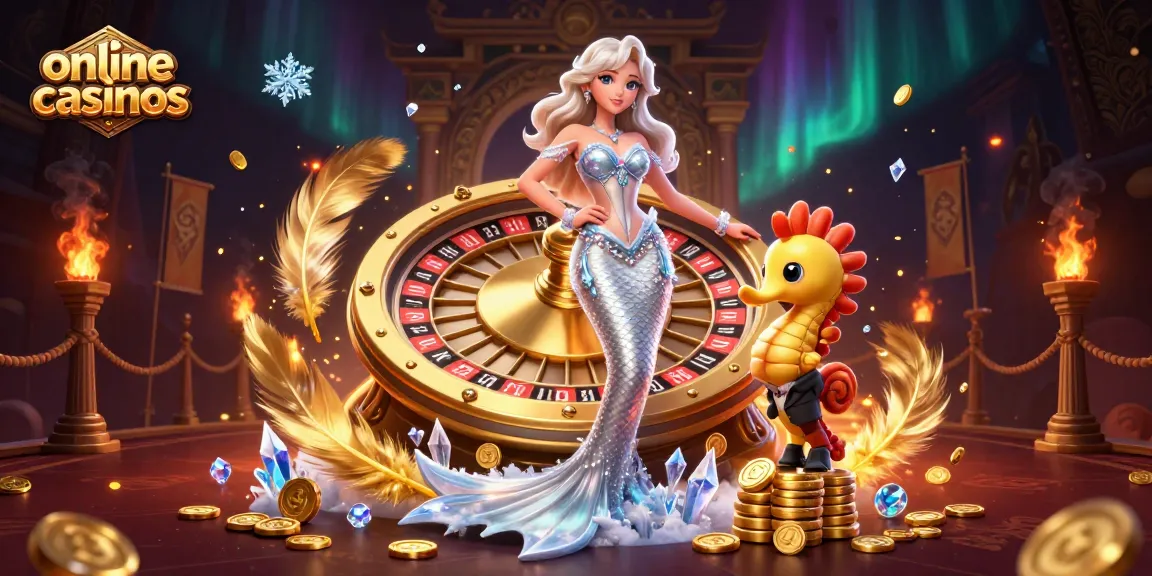 Engage with online casinos through thrilling gameplay at a glamorous roulette wheel.