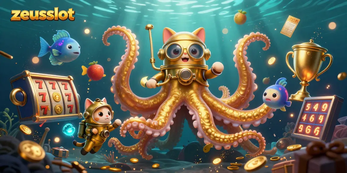Spin the zeusslot and uncover colossal wins with this vibrant casino-themed illustration.