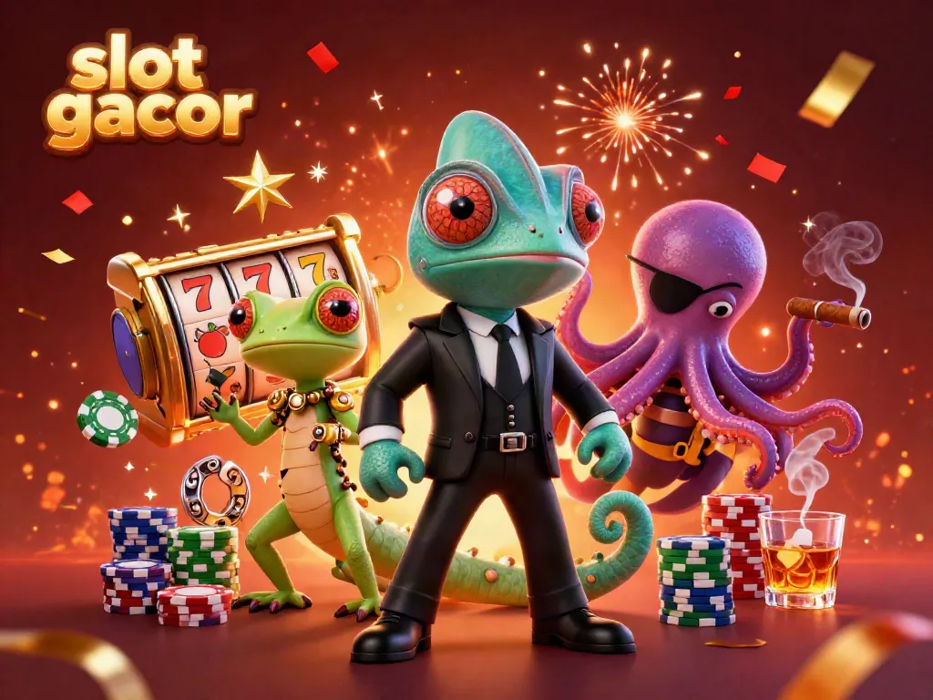 Engage with the dynamic world of slot gacor featuring a secret agent chameleon, tech gecko, and villainous octopus.