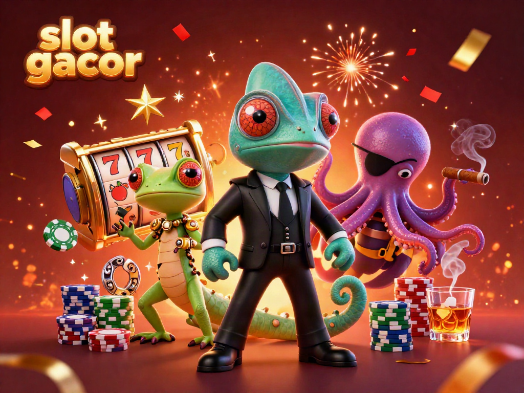 Engage with the dynamic world of slot gacor featuring a secret agent chameleon, tech gecko, and villainous octopus.