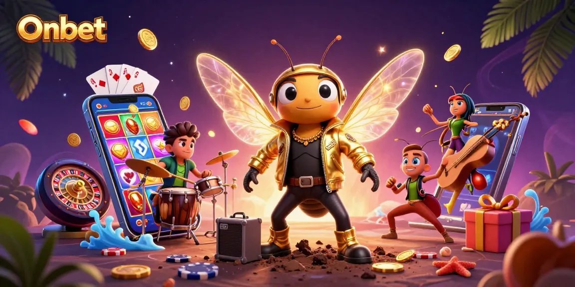 Experience the thrilling Onbet casino with vibrant characters, dynamic slot games, and exciting gameplay.