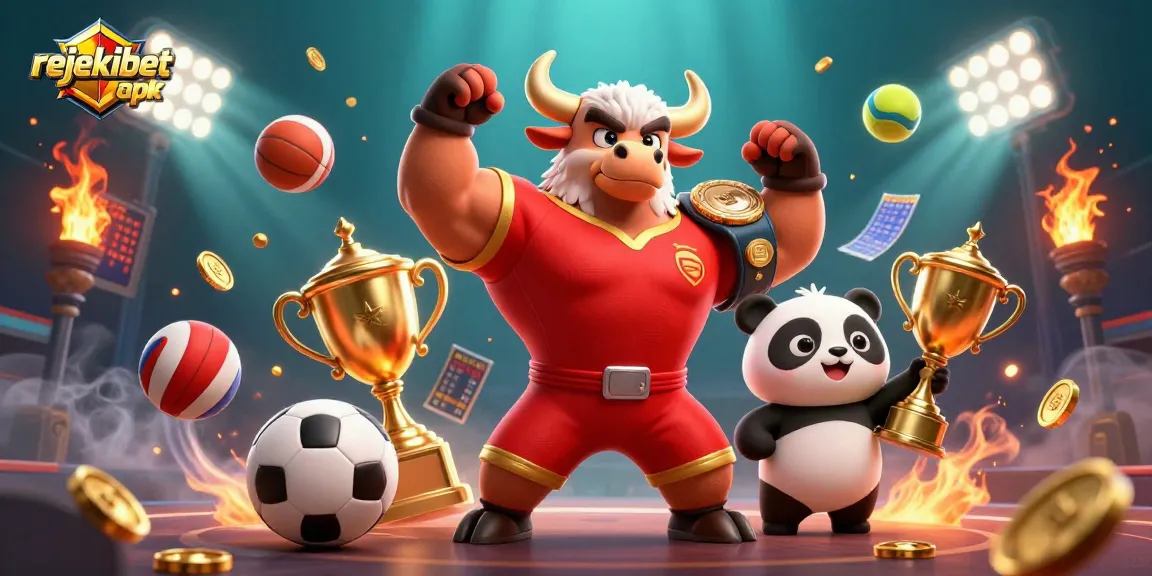 Engage with the rejekibet apk in a winning victory scene, featuring animated games and colorful characters.