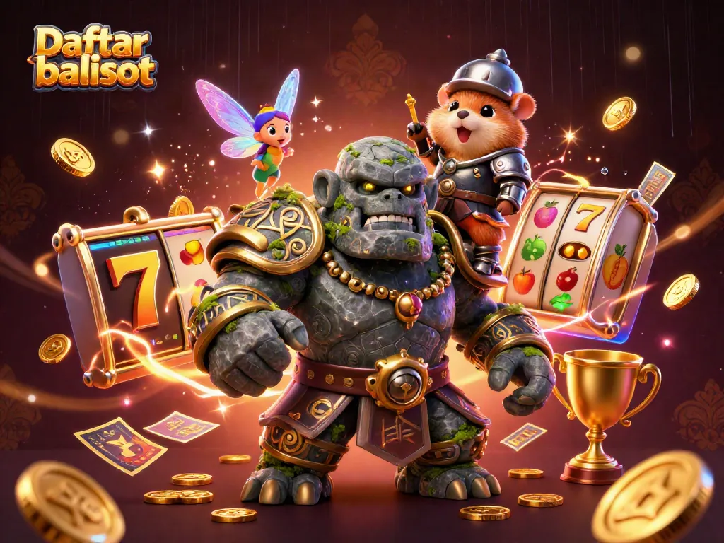 Engage with Daftar balisot through vibrant 3D characters and exciting slot themes.