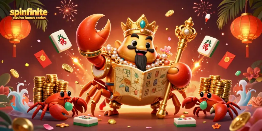 Win big with spinfinite casino bonus codes in this vibrant and intricate 3D scene.