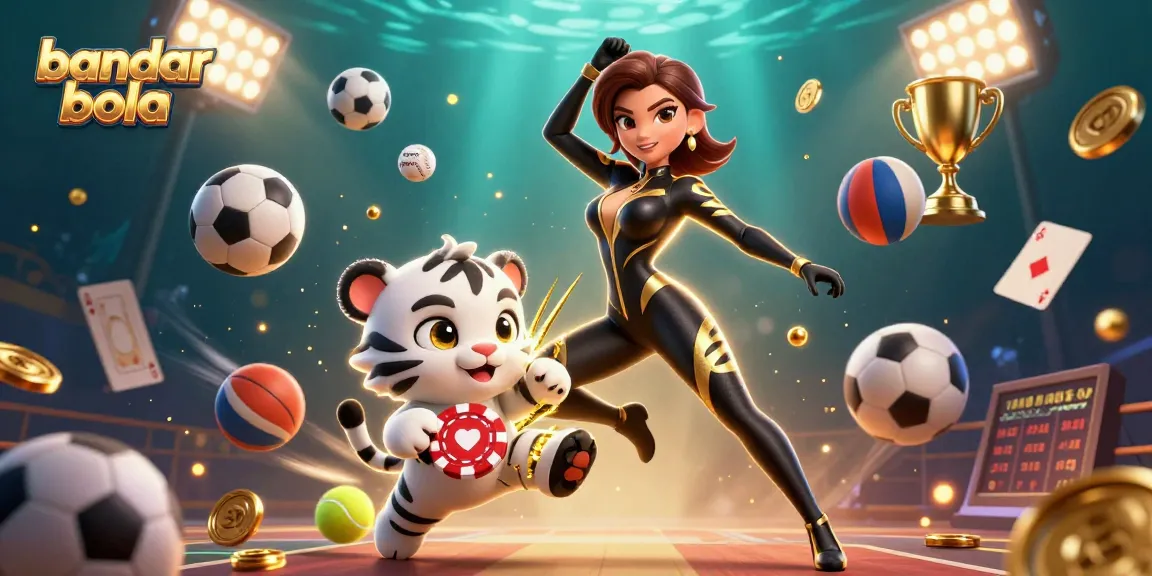 Engage in thrilling betting at bandar bola with vibrant sports elements and dynamic action.