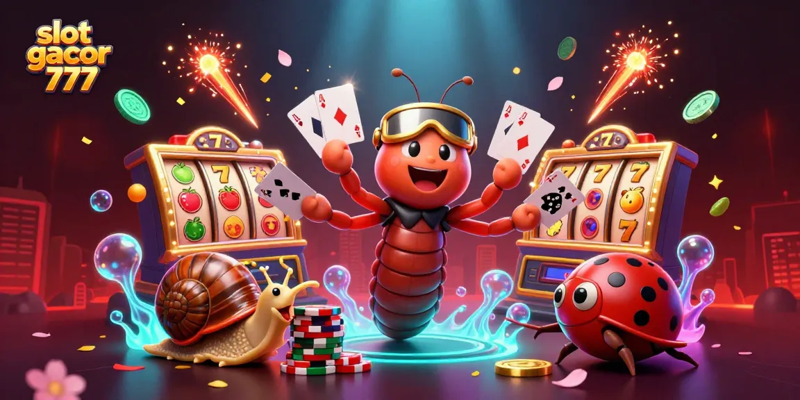 Experience slot gacor 777 with a vibrant 3D casino scene showcasing excitement and rewards.