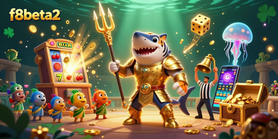 Experience thrilling gameplay at f8beta2 with our vibrant 3D illustration showcasing jackpot excitement in a whimsical casino setting.