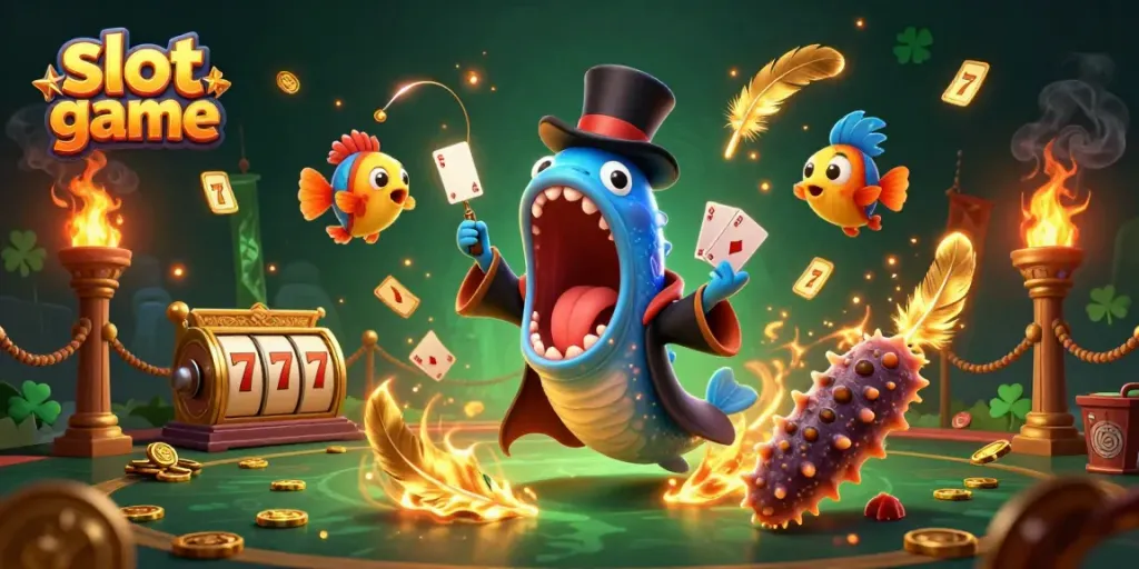 Engaging slot game scene featuring animated sea creatures showing off tricks in a vibrant atmosphere.