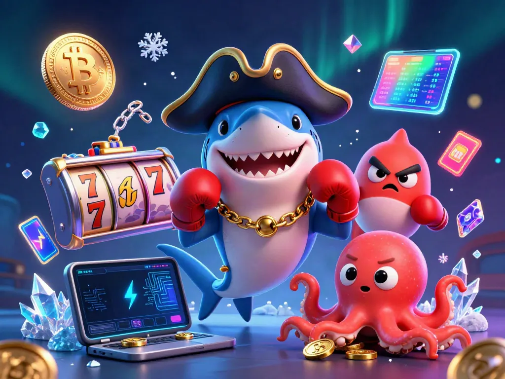 Experience thrilling slot adventures with our vibrant pirate shark and friends!