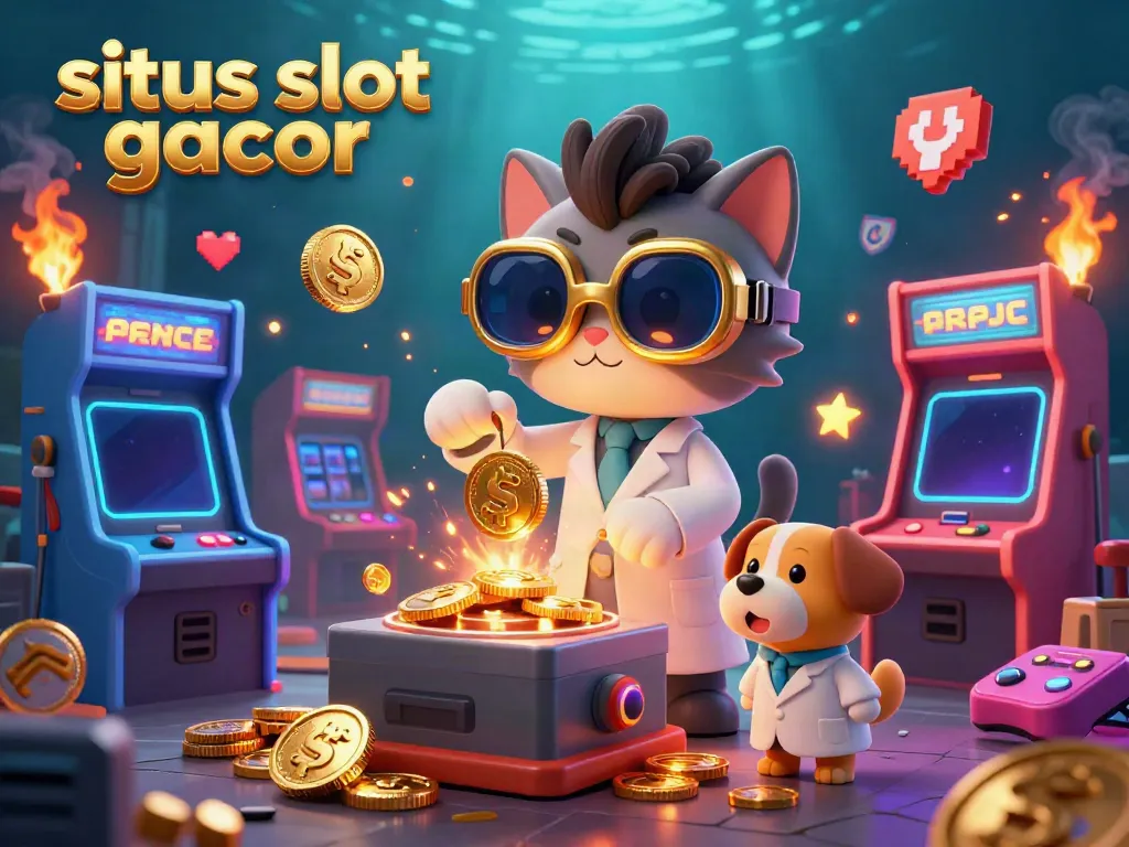 Berinteraksi dengan permainan di situs slot gacor, cat ilmuwan menciptakan mesin koin emas dengan bantuan anjing lab.