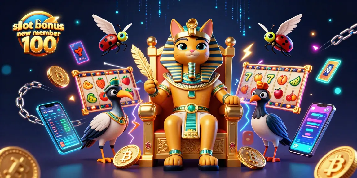 Experience exciting gameplay with slot bonus new member 100 across vivid game elements and characters.
