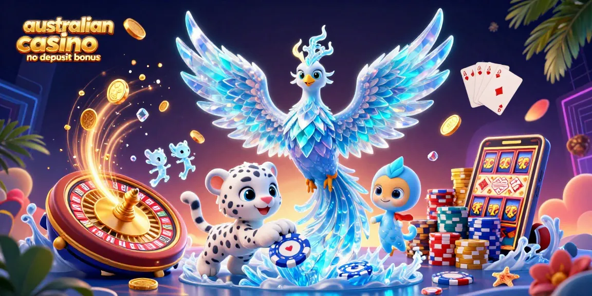 Engage in stunning visuals of australian online casino no deposit bonus with a magical scene full of excitement and gaming elements.