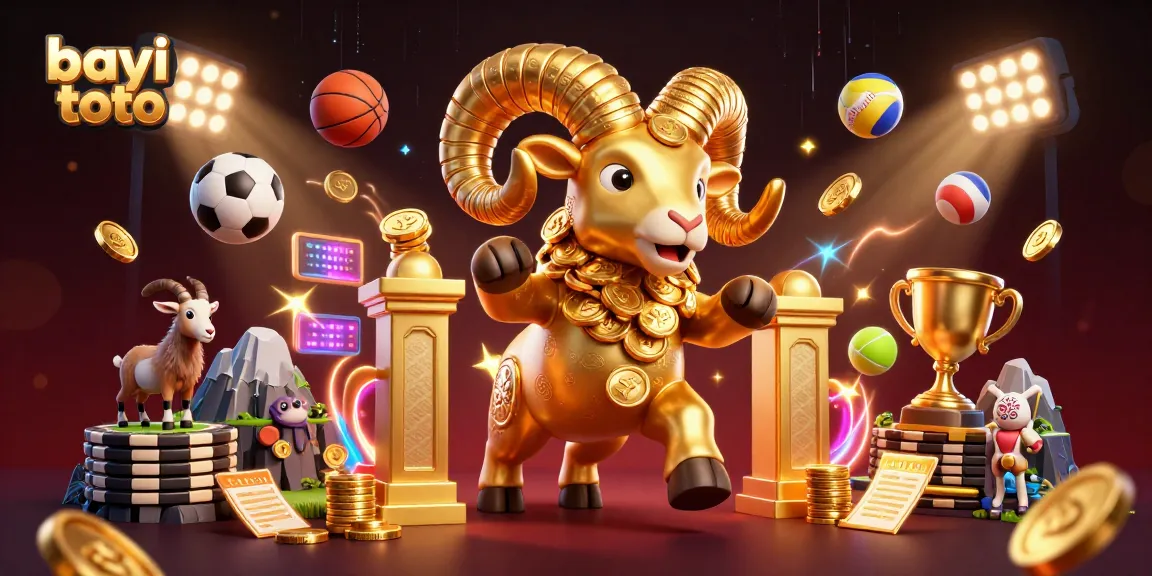 Experience the excitement of bayi toto with dynamic sports elements amidst a rich casino backdrop.