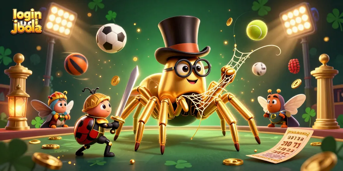 Experience the thrill of login judi bola with a vibrant 3D scene showcasing sports and casino excitement.