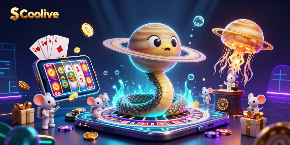 Socolive offers exciting live gambling experiences with interactive cosmic characters in a vibrant 3D setting.
