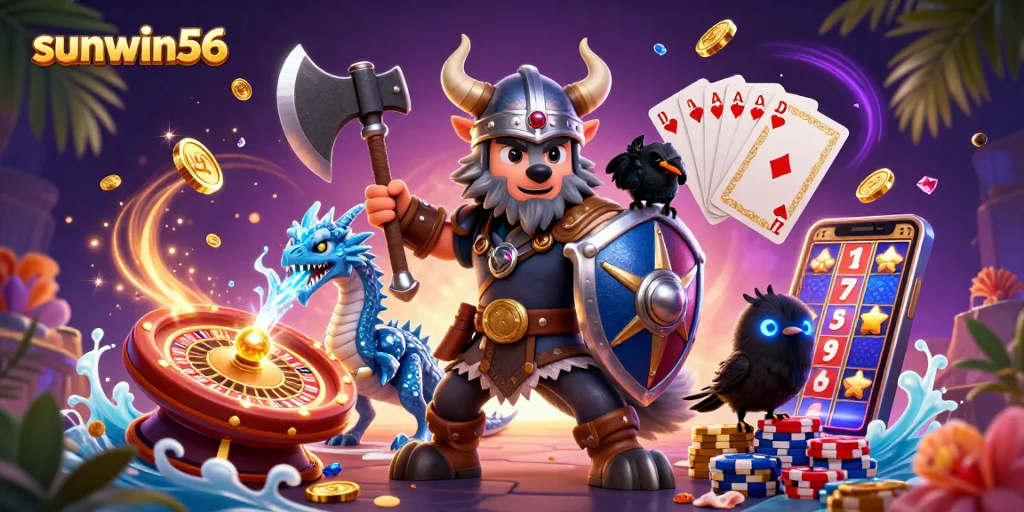 Experience the thrill of gambling at sunwin56 with captivating characters and dynamic casino elements.
