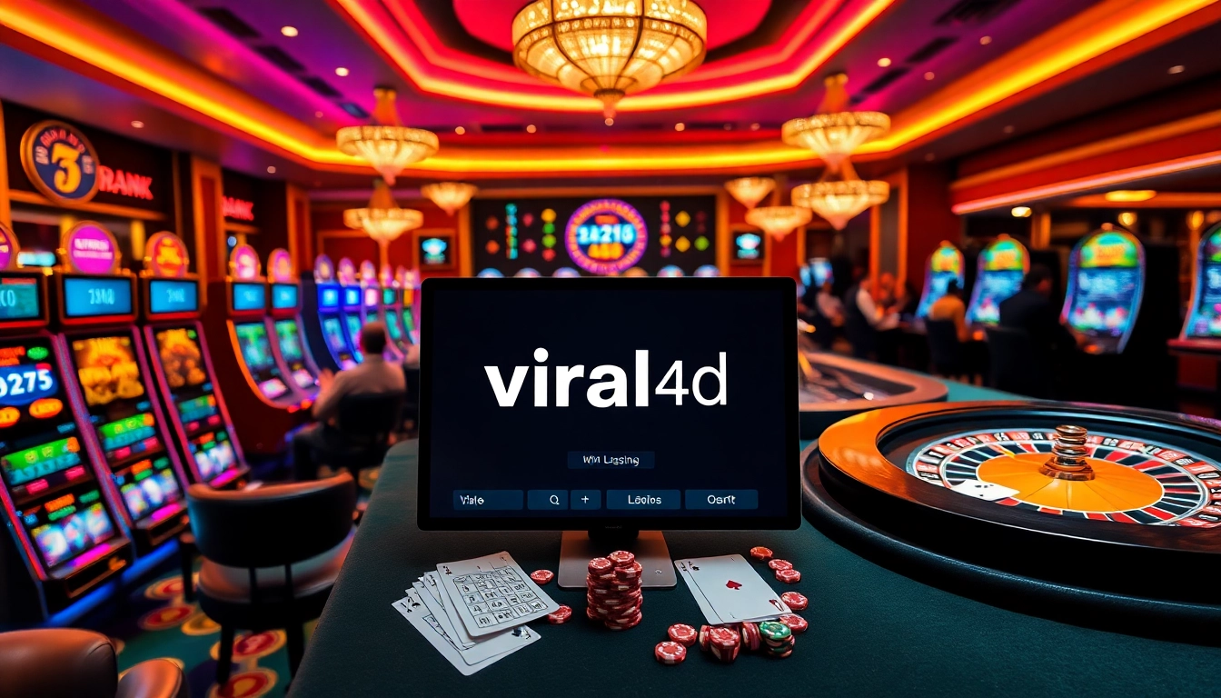 Engaging players enjoy 'viral4d' online gambling with modern casino elements.