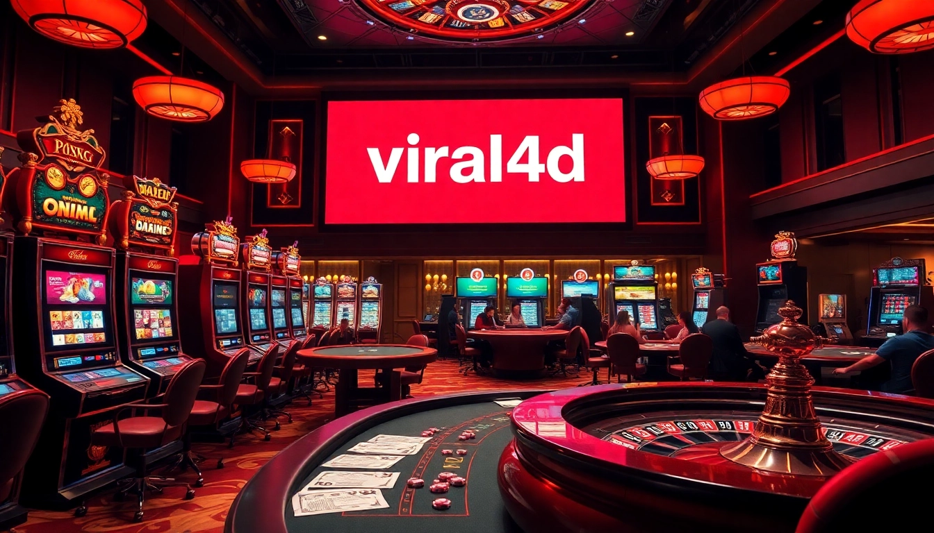 Experience excitement at viral4d's vibrant casino with slot machines, poker games, and roulette.